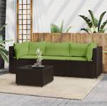 Salon de jardin 3029629-2 (lot de 4) Marron - Vert