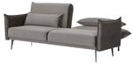 Sofa 3-Sitzer Oxnard Grau - Textil - 207 x 88 x 86 cm