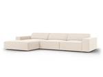 Ecksofa JODIE 4 Sitzplätze Beige