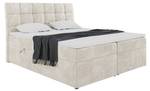 Boxspringbett Drago Creme - Breite: 140 cm - H3