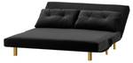 3-Sitzer Ausklappbares Sofa Flic Schwarz