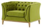 Sessel Chesterfield Modern Wood Olivgrün