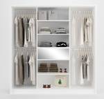 Armoire ZADIA Blanc - Bois manufacturé - 65 x 217 x 200 cm