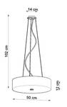 Pendelleuchte Skala Weiß - Durchmesser: 50 cm