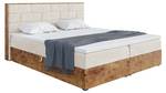 Boxspringbett Lofty 9 Creme - Breite: 129 cm - H3