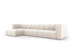 modulares Ecksofa SERENA 5 Sitzplätze Hochglanz Beige