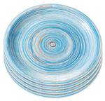 Assiettes plates Swirl (lot de 4) 19 x 19 cm