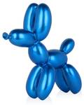 Harz-Skulptur  Ballonhund Blau - 26 x 27 x 10 cm