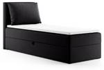 Boxspringbett Egro Mini Schwarz - Breite: 103 cm