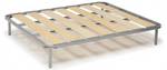 Sommier 120 Dgregor Beige - En partie en bois massif - 120 x 32 x 190 cm