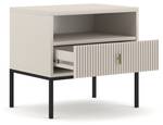 Nachttisch Palermo Beige - Holzwerkstoff - 54 x 53 x 39 cm