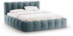 Bett mit Box und Kopfteil LUPINE Blau