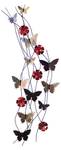 Wanddeko Metall Schmetterlingsband Metall - 48 x 137 x 5 cm