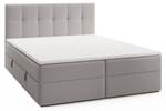 Boxspringbett Oreno Royal Hellgrau - Breite: 164 cm