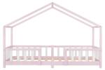 Kinderbett Treviolo mit Matratze Pink - 96 x 138 x 207 cm