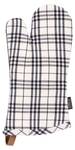 Gants de cuisine SHERLOCK Checker Noir - Textile - 14 x 5 x 18 cm