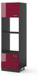 Mikrowellenschrank R-Line 34933 Anthrazit - Hochglanz Bordeaux