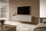 BISIRA - TV-Möbel 140 cm Taupe Grau - Holz teilmassiv - 140 x 30 x 32 cm