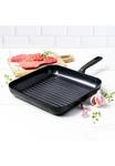 Grillpfanne Memphis Schwarz - Metall - 28 x 5 x 28 cm