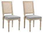 Lot de 2 chaises CAMBRIDGE Gris platine