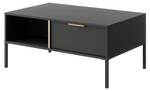 Table basse LARS CT97 Noir - Bois manufacturé - Matière plastique - 97 x 45 x 60 cm