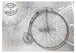 Fototapete Vintage bicycles Textil - 100 x 70 x 2 cm