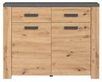 Kommode Follow Beige - Holzwerkstoff - 35 x 91 x 116 cm