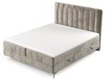 Boxspringbett Aggaz Beige - Breite: 200 cm