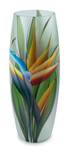 Vase en verre peint à la main Vert - Verre - 14 x 40 x 14 cm