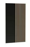Mediawand CALLINI 2 Schwarz - Braun - Holzwerkstoff - 250 x 138 x 40 cm