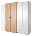 Kleiderschrank 3D WR230 4D2D1 Gold - Holzwerkstoff - Kunststoff - 230 x 202 x 52 cm