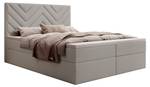 Boxspringbett CHEVRON mit Bettkasten Beige - Breite: 180 cm - H3