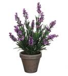 Kunstpflanze Lavendel Violett - Stein - Textil - 20 x 33 x 20 cm
