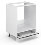 Meuble pour four Fame-Line 33512 Anthracite brillant - Blanc