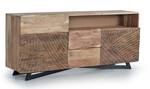 Sideboard / Fernseher 1091 Braun - Massivholz - 37 x 70 x 160 cm