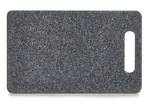 Schneidebrett "Granitoptik", Kunststoff Grau - Kunststoff - 15 x 1 x 25 cm