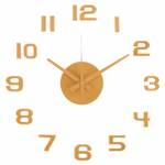 Horloge murale Diy Sunset Numbers Jaune