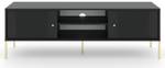 Tv lowboard ISEO RTV154 2D Schwarz - Gold