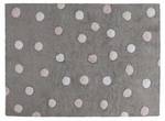 Teppich mit Tupfenmuster Pink - Naturfaser - Textil - 120 x 2 x 160 cm