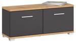 Sitzbank BILBAO Grau - Holzwerkstoff - 90 x 40 x 34 cm