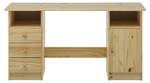 Schreibtisch Maplehurst Braun - Massivholz - 144 x 73 x 54 cm