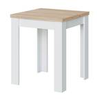 Table extensible - L67 cm Blanc - Bois manufacturé - Matière plastique - 67 x 79 x 67 cm