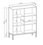 Highboard Vellore Grau - Holzwerkstoff