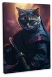 Leinwandbild Cat Warrior III 100 x 150 cm