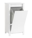 Meuble Bas de Salle de Bain BZR100-W Blanc - Bois manufacturé - 45 x 86 x 35 cm