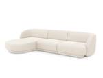 Ecksofa MILEY 4 Sitzplätze Beige - Textil - 156 x 70 x 255 cm