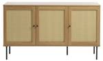 Buffet design Rinto Marron - En partie en bois massif - 140 x 80 x 40 cm