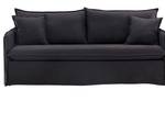 Sofa Nova Schwarz - Kunstfell - 200 x 90 x 94 cm