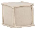 Pouf CASTINE P 1NOS Blanc - Textile - 43 x 38 x 43 cm