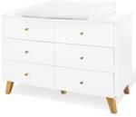 Commode à langer Pan, xl Blanc - Bois manufacturé - 140 x 101 x 78 cm